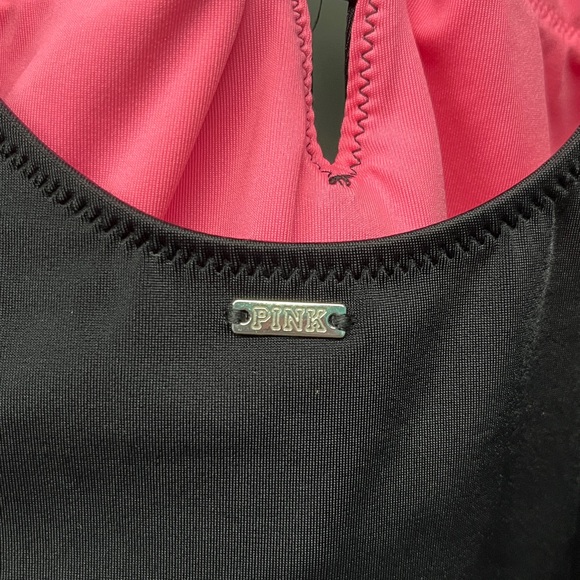 VS PINK Black One Piece Bathing Suit Size Medium - Picture 3 of 4